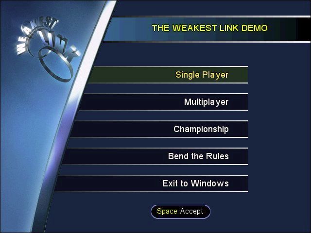 Weakest Link screenshot 2 for Playstation